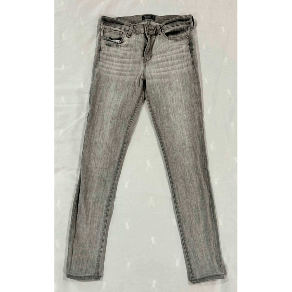 Abercrombie & Fitch Harper Super Skinny Grey Jeans Low Rise 26/2S